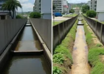 água tratada e esgoto em São Paulo