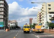 obras de contenção na Avenida Professor Francisco Morato